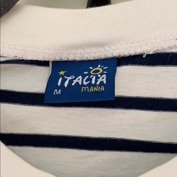 Italia | Sorento Navy and White Tee EUC - Picture 3 of 6